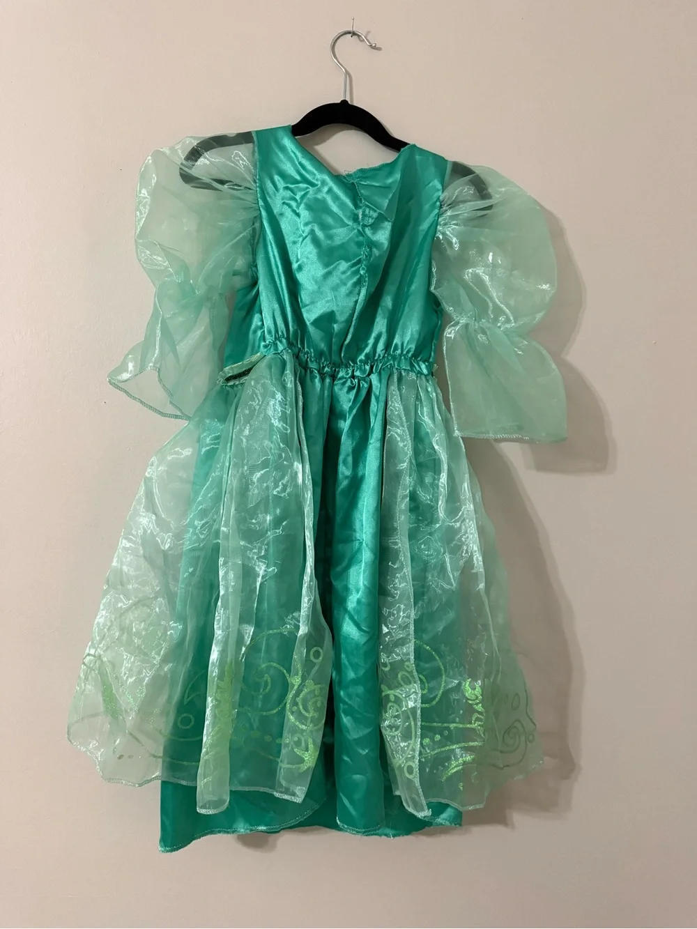 Disney Little Mermaid Ariel Sparkle Deluxe Dress Girls Size 4-6X